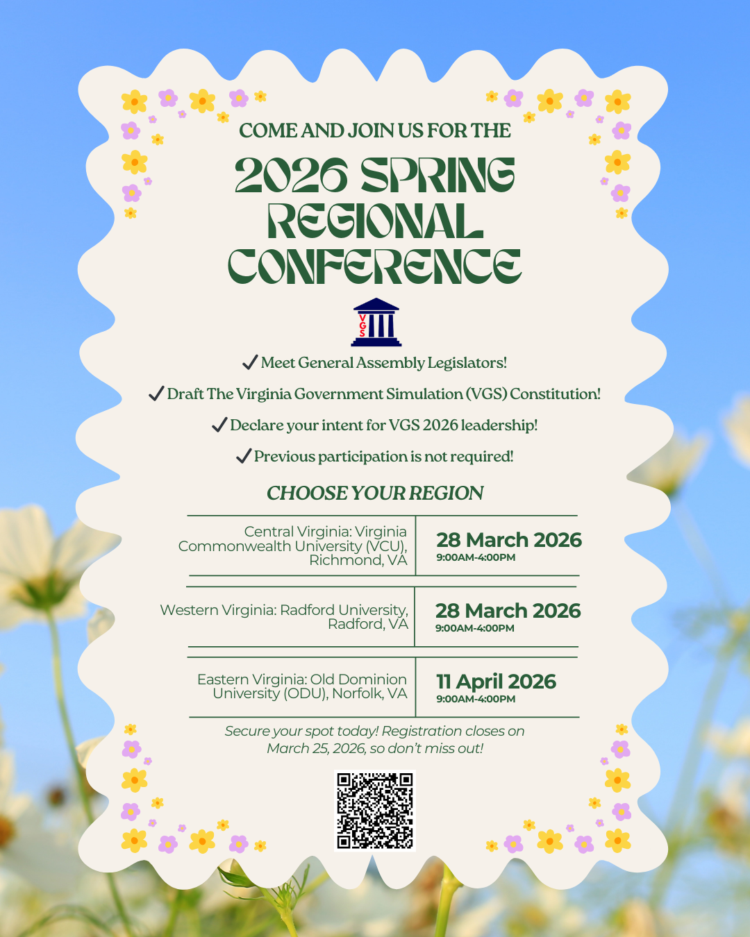 2026 Spring Regional Conference flyer