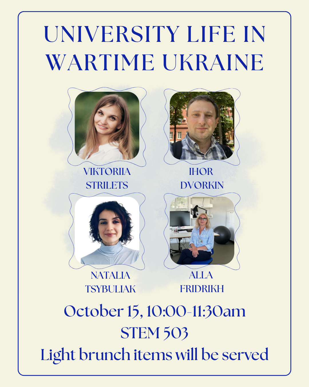University Life in Wartime Ukraine flyer