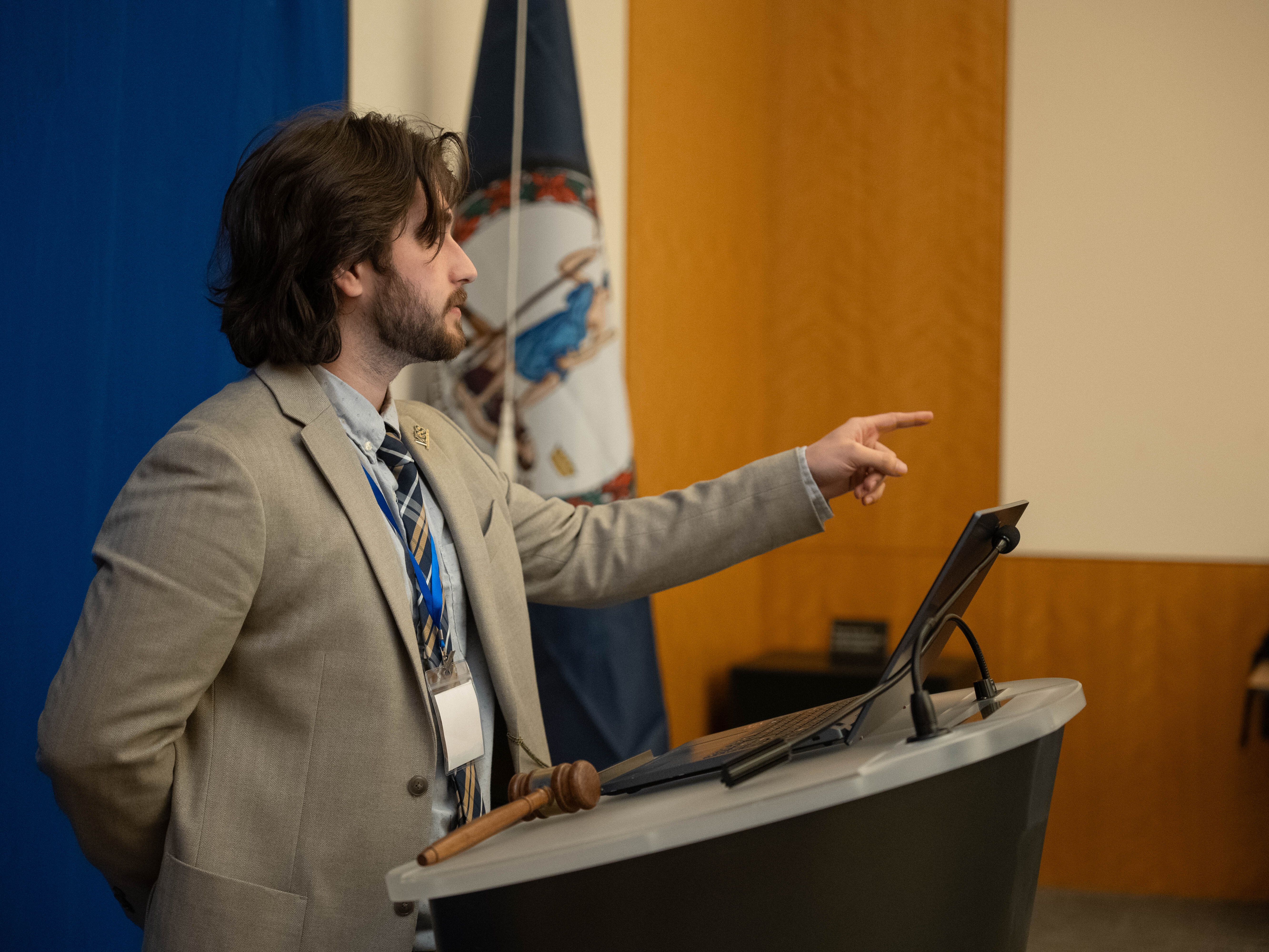 Student at VGS 2025 in subcommitte room